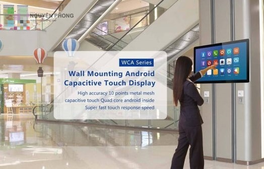 Tính năng cảm ứng màn hình của màn hình quảng cáo LCD treo tường 50 inch
