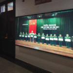 Thi công màn hình quảng cáo treo tường 98inch tại Bộ Quốc Phòng 7