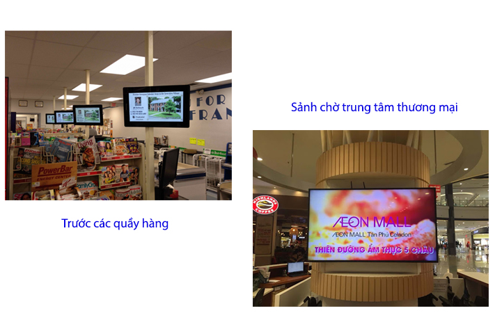 cách chọn màn hình quảng cáo cho siêu thị trung tâm thương mại