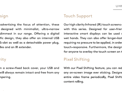Màn hình quảng cáo Châu Âu 55 inch Ultra HD Signage Displays - Nguyên Phong