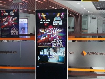 Màn hình quảng cáo LCD chân đứng 49 inch wifi SAMSUNG / LG - Nguyên Phong
