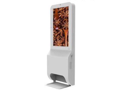 Màn hình quảng cáo LCD chân đứng tích hợp máy sát khuẩn SAMSUNG/LG - Nguyên Phong